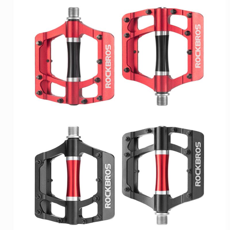 Rockbros Mtb Pedale Za Bicikle Ravne Aluminij 9/16" Neklizajući Zapečaćeni Ležaj 21 Kom Bitve Aluminijske Platforme Za Bicikl