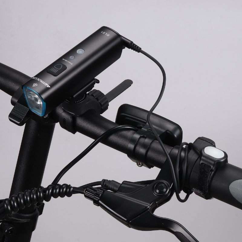 Sl01 1000lm Svjetlina I Vibracija Pametna Senzorska Svjetiljka Za Bicikl Baterijska Cycle Headlight Type-c Usb Punjivo Vodootporno Prednje Svjetlo Za Električni Skuter Mtb