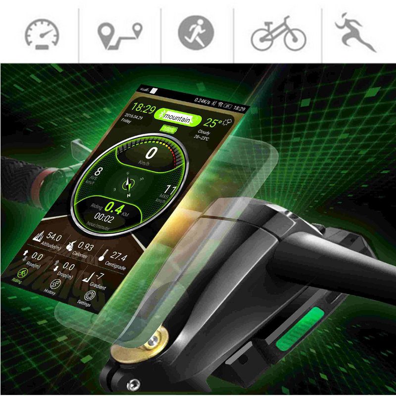 Smart Bike Stem Support App Powerbank Alarm Protiv Krađe Gps Snimanje Podataka Music Player Aluminijska Legura