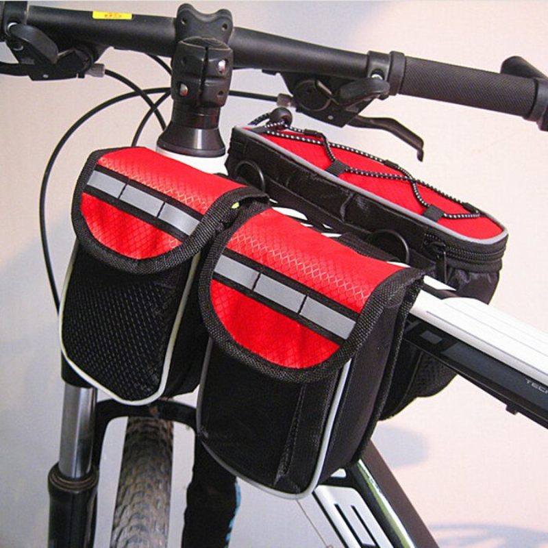 Torba Za Prednju Cijev Okvira Bicikla Dvostruka Torbica Za Za Sedlo Biciklizam Na Otvorenom S Vodootpornom Navlakom