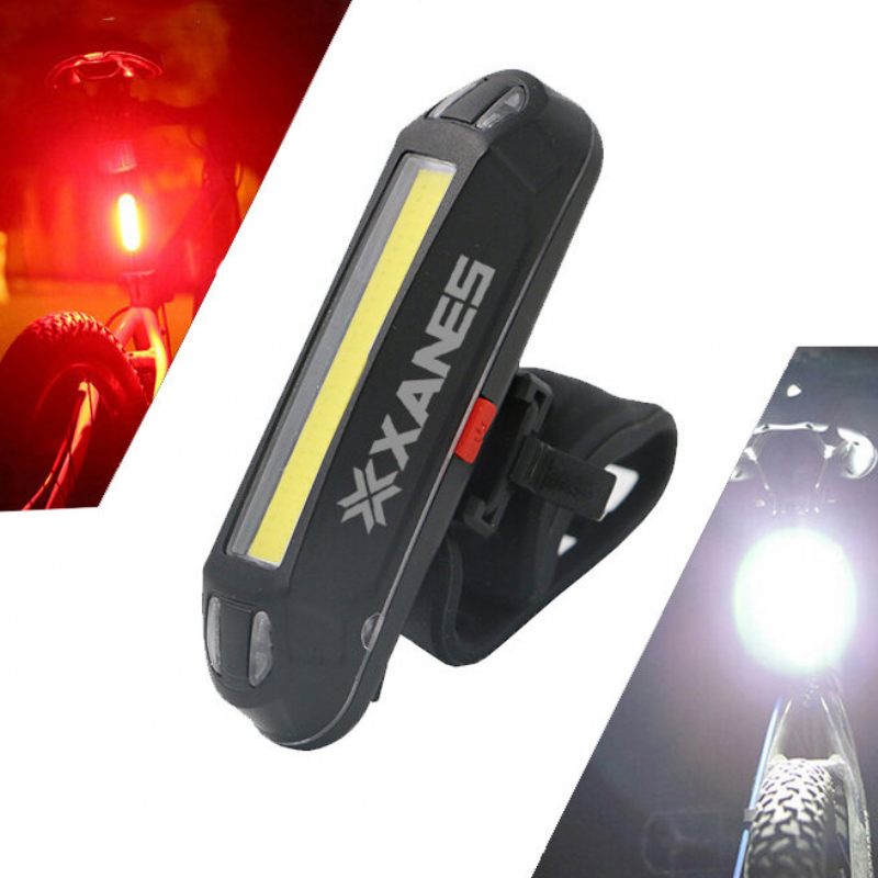 Xanes 2 U 1 500 Lm Bicikl Usb Punjivo Led Svjetlo Za Stražnje Ultralako Noćno Upozorenje