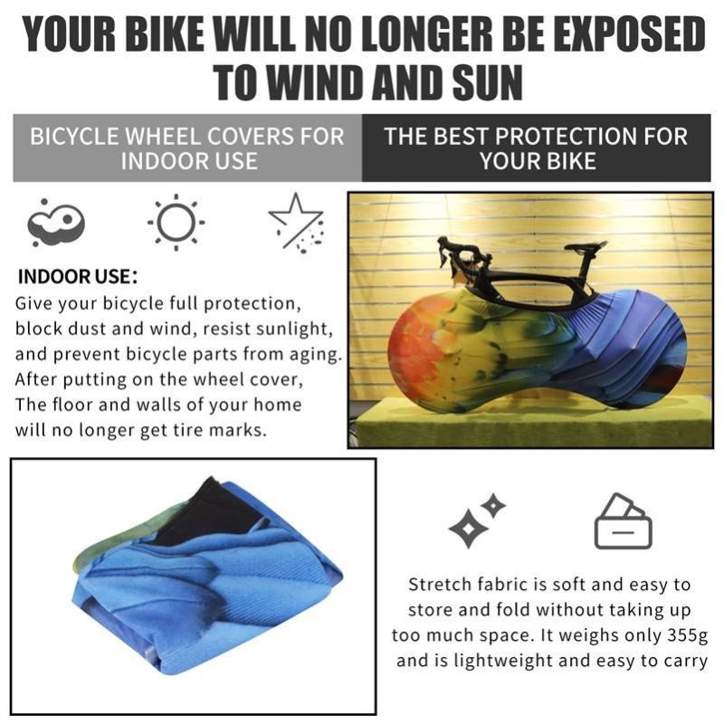Zaštitna Navlaka Za Bicikl Periva Elastična Za Okvir Kotača Za Zaštitu Od Prašine