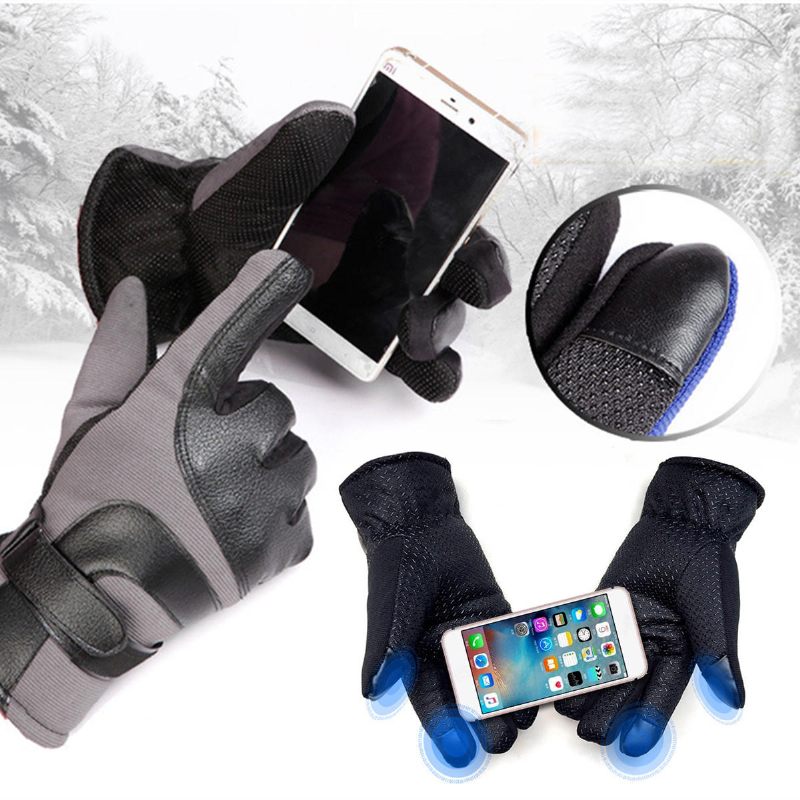 Zimske Tople Uniseks Termo Podstavljene Rukavice S Punim Prstima Sa Zaslonom Osjetljivim Na Dodir Za Pametne Telefone Tablete
