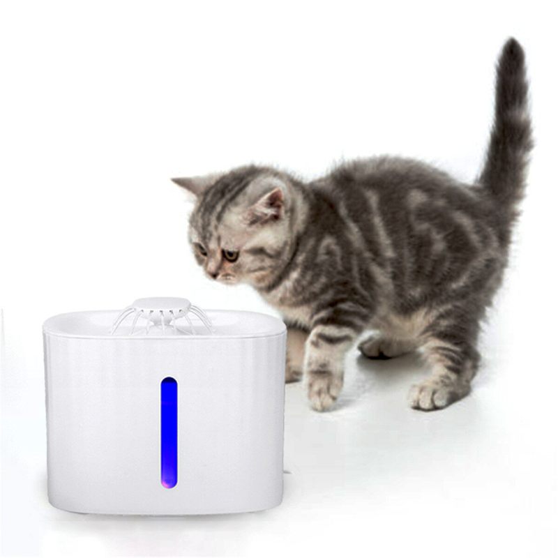 Bakeey 3l Pojilica Za Kućne Ljubimce Led Svjetleća Vizualna Automatska Za Cirkulaciju Vode Za Pse Potrepštine Za Mačke