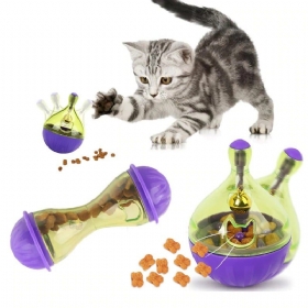 Dozator Za Hranjenje Mačaka Interaktivna Igračka Koja Sporo Curi Iz Hranilice
