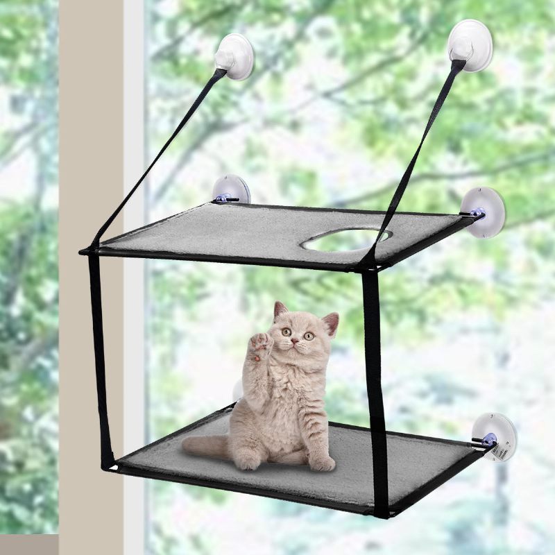 Dvoslojni Krevet Za Mačke Prozor Za Kućne Ljubimce Viseća Mreža Za Štene Perivi Viseći Smuđ Drvo Za Podrška Za Za 45 Lb