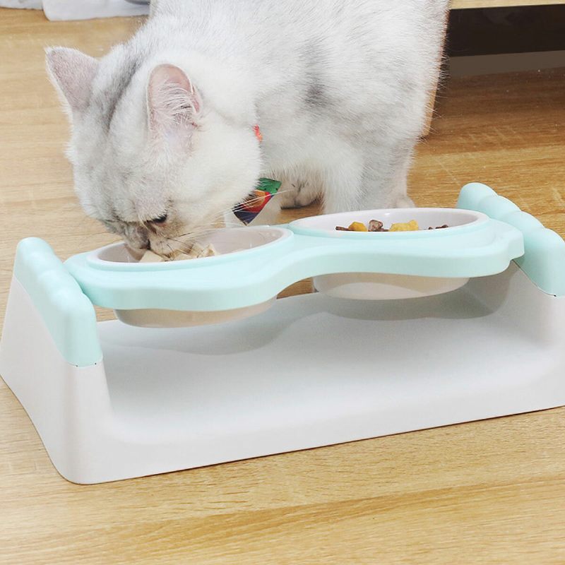 Dvostruke Zdjelice Za Kućne Ljubimce Hranilica Za Vodu Za Mačke Posuda Za Hranu Za Pse Posuđe Za Hranjenje Štenaca