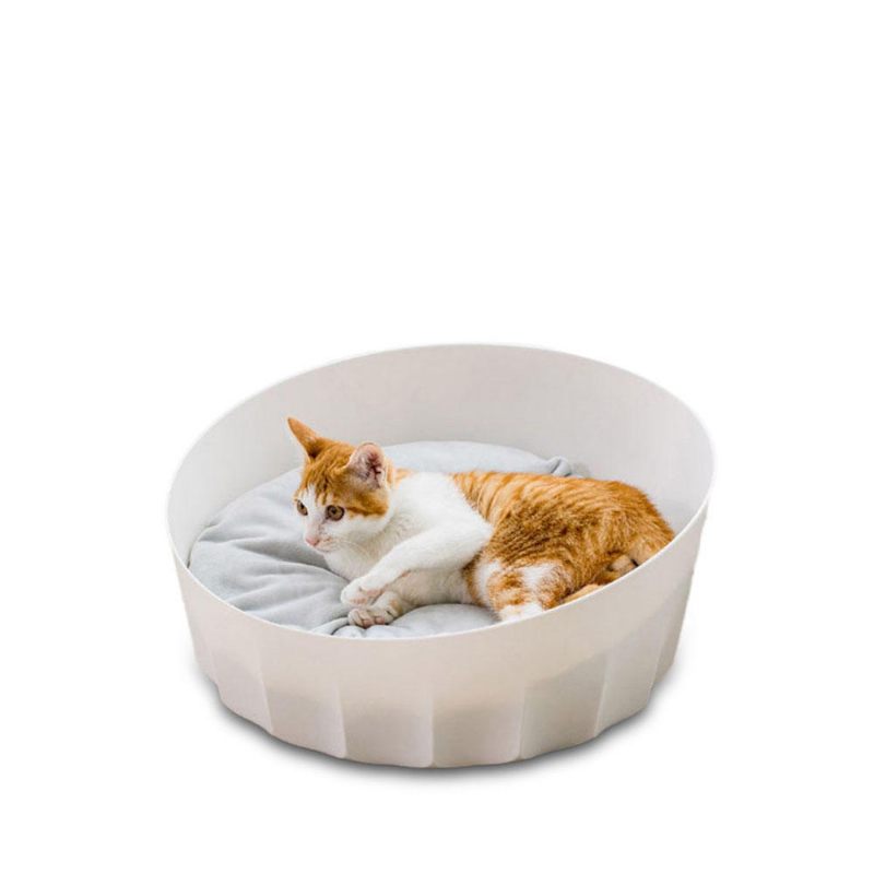 Jordan&judy White Round Pet Cat Nestt Sleeping House Bed Periv Mekani Materijal Od Cats Supplies Sofa