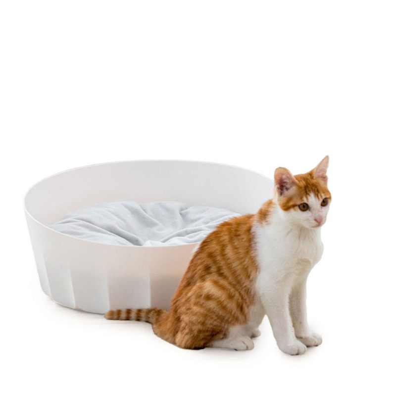 Jordan&judy White Round Pet Cat Nestt Sleeping House Bed Periv Mekani Materijal Od Cats Supplies Sofa