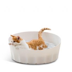 Jordan&judy White Round Pet Cat Nestt Sleeping House Bed Periv Mekani Materijal Od Cats Supplies Sofa