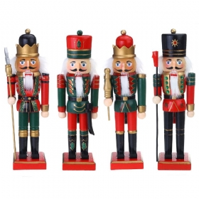 25 cm Štipaljke Lutka Vojnici Božićni Ukrasi Viseći Drveni Mali Darovi U Obliku Vojnika