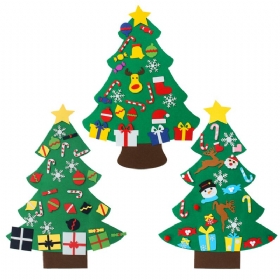 3 Vrste Diy Božićno Drvce Od Filca S Ukrasima Božićni Dar Viseći Ukrasi Za Zid Ručno Izrađeni Darovi Za Uređenje Doma