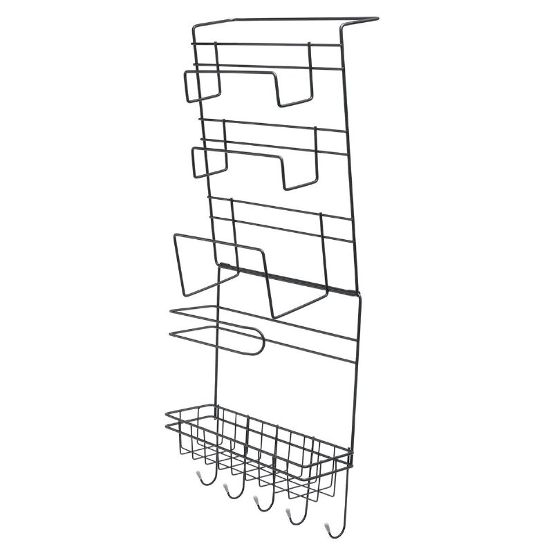 5 Razina Željezni Zidni Nosač Vrata Kuhinjskog Zamrzivača Stalak Za Začine Polica Za Pohranu Organizator Držač Hladnjaka
