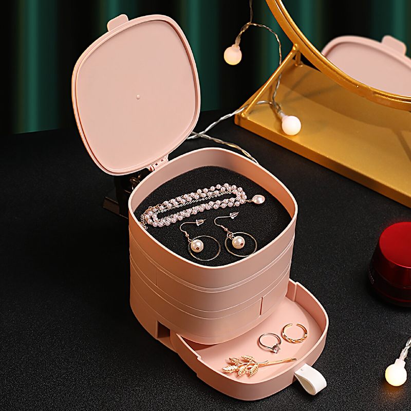 Četveroslojna Kutija Za Pohranu Nakita Rotirajuća Za Kozmetike Stolne Kutije Za Rođendanski Dar Za Djevojčice