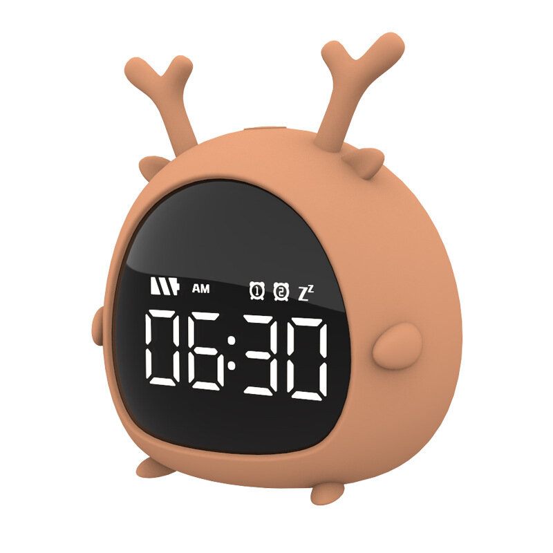 Little Elf Budilica Digitalna Led Stolna Snooze Countdown Punjiva Crtani Sat