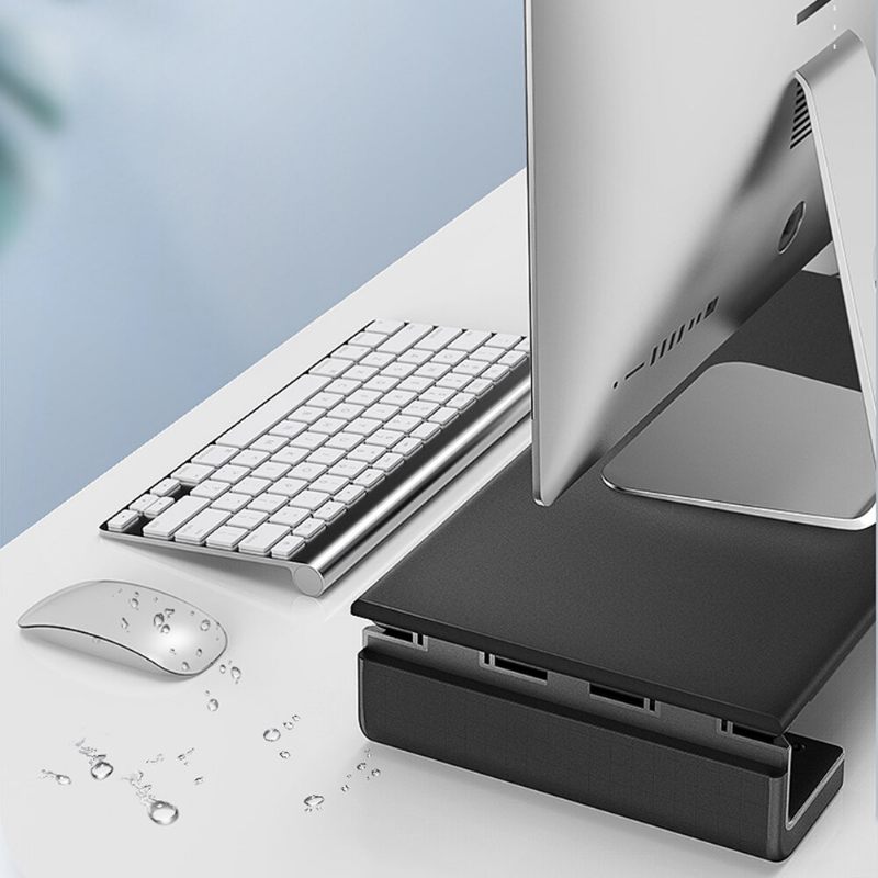 Llano Stalak Za Monitor Za Prijenosno Računalo Nosač Držača Za Stolno Podesiva Duljina S 2*usb3.0 Type-c Priključkom Za Macbook