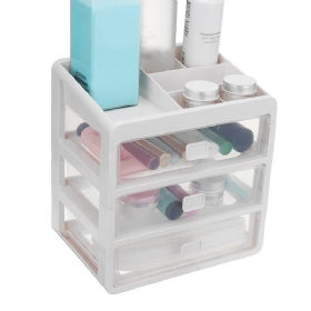 Plastična Kutija Za Pohranu Kozmetike Ladica Spavaća Soba Stolni Organizator Šminka Držač Spremnika