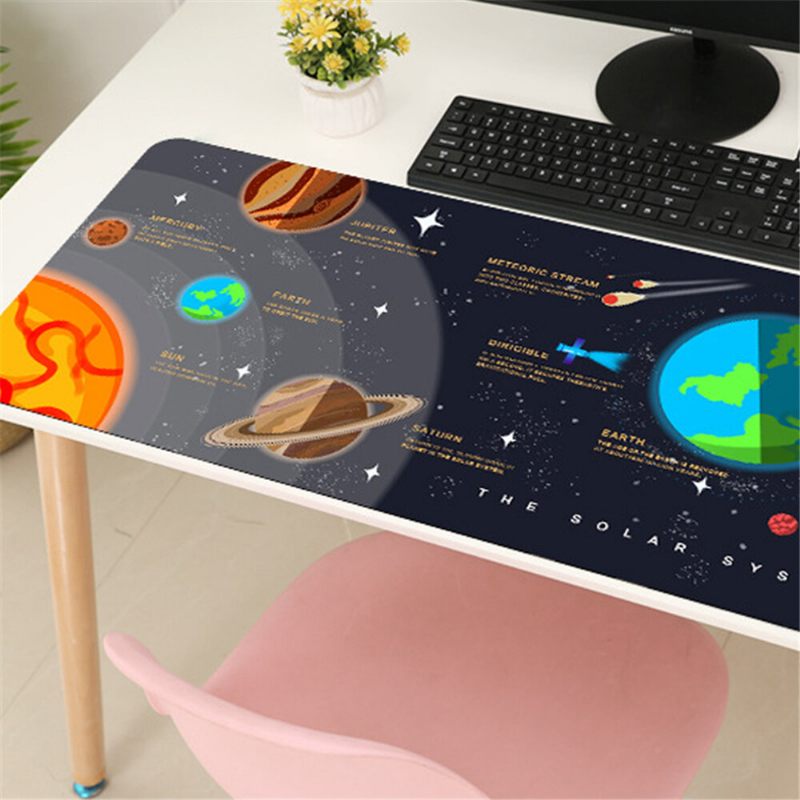 Space Game Mouse Pad Velika Veličina Za Stolnu Igru Podebljani Zaključani Rub Protuklizna Gumena Podloga Za Miša Za Stol Za Kućni Ured