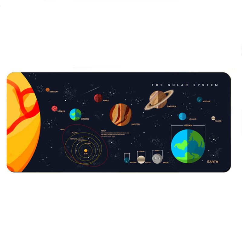 Space Planet Igra Podloga Za Miša Velike Veličine Desktop Game Podebljana Gumena Za Miš Sa Zaključanim Rubom Protiv Klizanja Za Kućni Ured