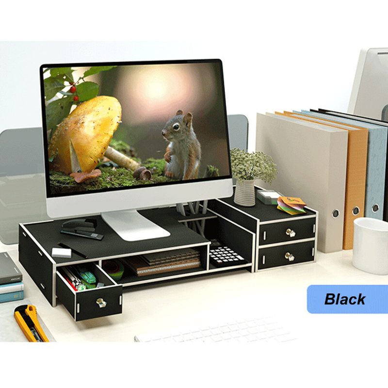 Višenamjensko Postolje Za Stolni Monitor Drveno Za Policu Računalo Podizanje Zaslona Laptop Čvrsti Držač Stalka Za Prijenosno Drveni Stolovi Za