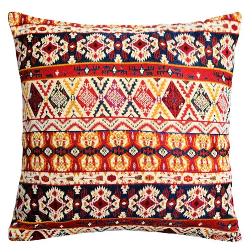 Boemske Navlake Za Jastučnice Retro Jacquard Paket Od 2 Teksturirana Etnička Boho Marokanska Ukrasna Jastučića Od Šenile