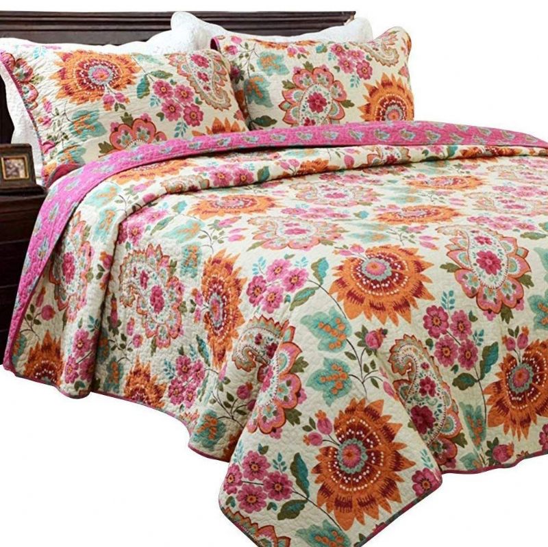 Bohemian Bedding Vintage Paisley Pattern Set Prekrivača Set Reverzibilnih Laganih Popluna Set 100% Pamuk Queen Size Set