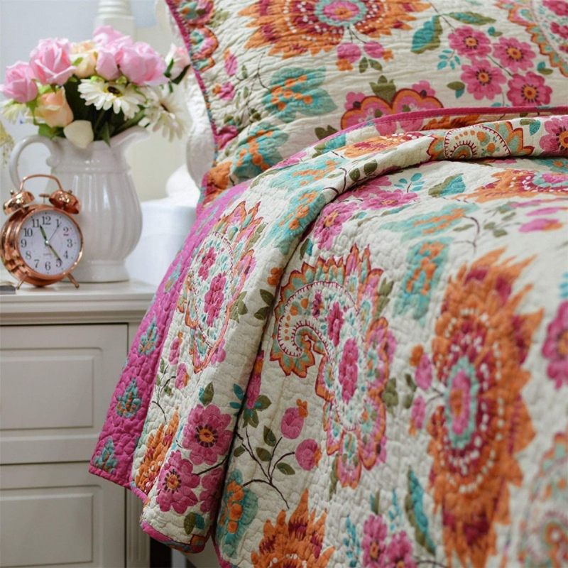 Bohemian Bedding Vintage Paisley Pattern Set Prekrivača Set Reverzibilnih Laganih Popluna Set 100% Pamuk Queen Size Set