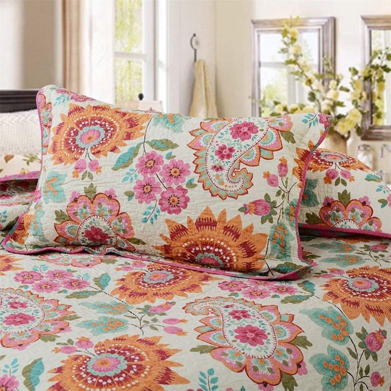 Bohemian Bedding Vintage Paisley Pattern Set Prekrivača Set Reverzibilnih Laganih Popluna Set 100% Pamuk Queen Size Set