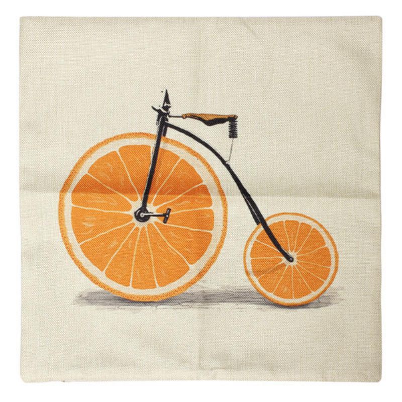 Limun Naranča Grejpfrut Jastučnica Za Bicikl Pamučna Lanena Navlaka Za Kauč