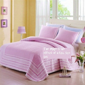 Set Jorgana Za Krevet S Ružičasto Plavom Točkicom Komplet Dječje Posteljine Za Dvije Osobe Pune Veličine