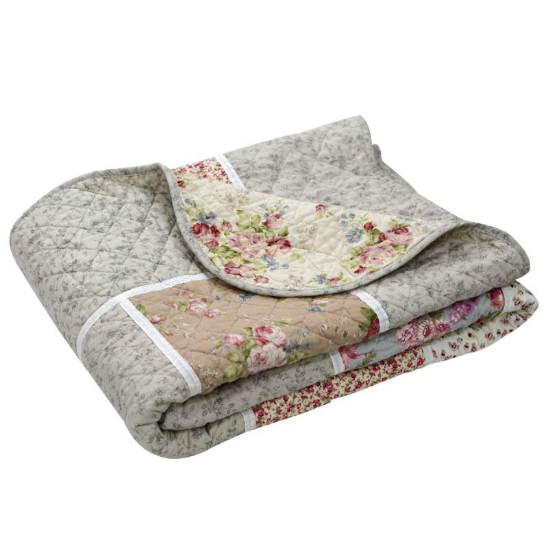 Twin Size Girls Romantic Rustic Chic Popluni Pokrivači Shabby Vintage Lagane Jorgane Prekrivači Za Dnevni Krevet