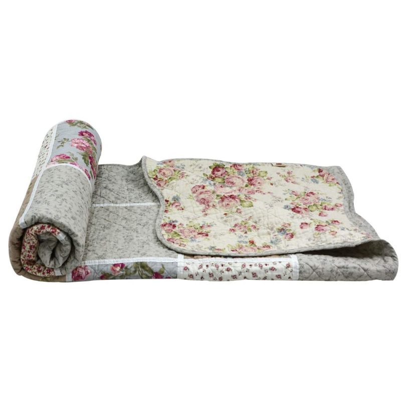 Twin Size Girls Romantic Rustic Chic Popluni Pokrivači Shabby Vintage Lagane Jorgane Prekrivači Za Dnevni Krevet