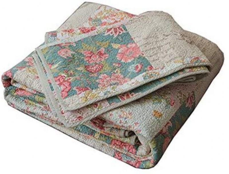 Vintage Set Cvjetnih Tješilica Shabby Cottage Bedding Lagani Set Prekrivača Za Poplun Queen Size