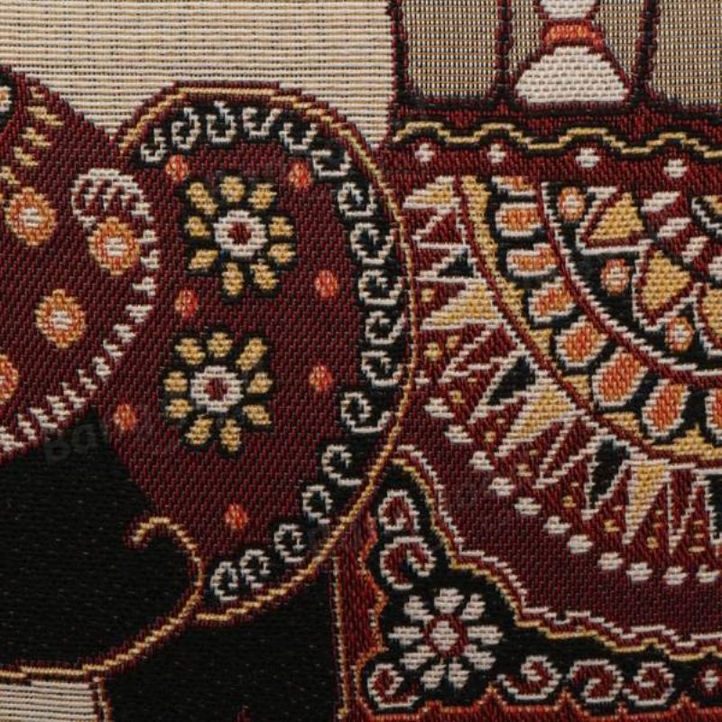 Vintage Slon Jacquard Jastučnice Jastučnica Kućni Kauč Dekoracija Automobila