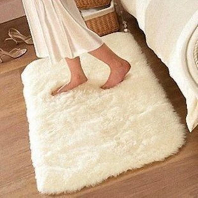 Custom Made Rug Off-white Bedroom Rug 24''48' Posteljne Garniture Tkanine