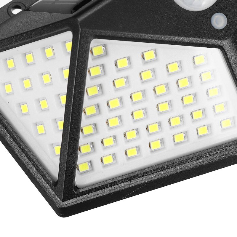 100 Led Dioda 800 Lm Vodootporna Zidna Svjetiljka Solarna Energija 3 Načina Rada 120° Pir Senzorsko Svjetlo Za Kampiranje