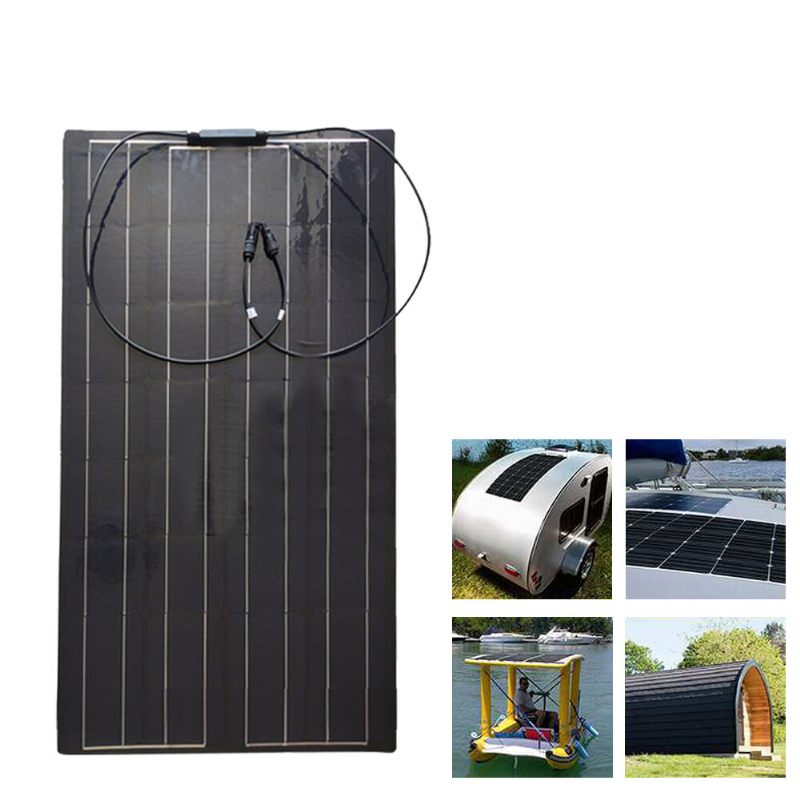 100w 18v Tpt Solarni Panel Visoke Učinkovitosti Punjač Diy Konektor Baterija Kampiranje Na Otvorenom Putovanja