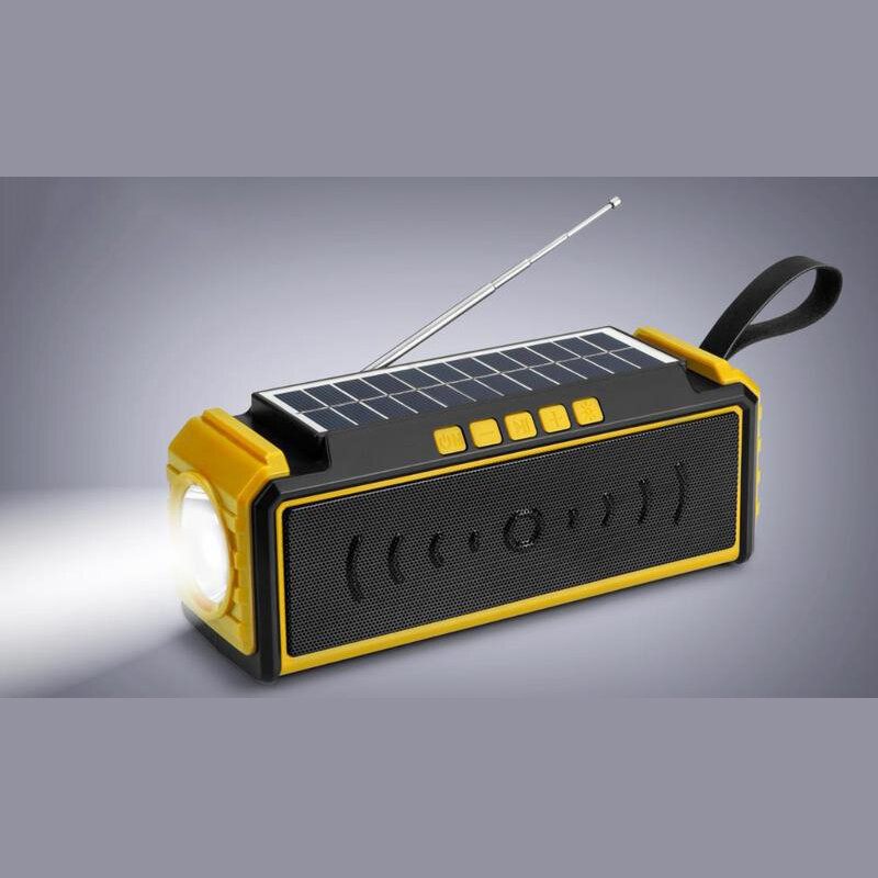 1200mah Svjetiljka Za Kampiranje Na Otvorenom Višenamjenska 580g Solarno Punjenje Bežična Bluetooth Kartica Za Zvučnike Radio S Antenom