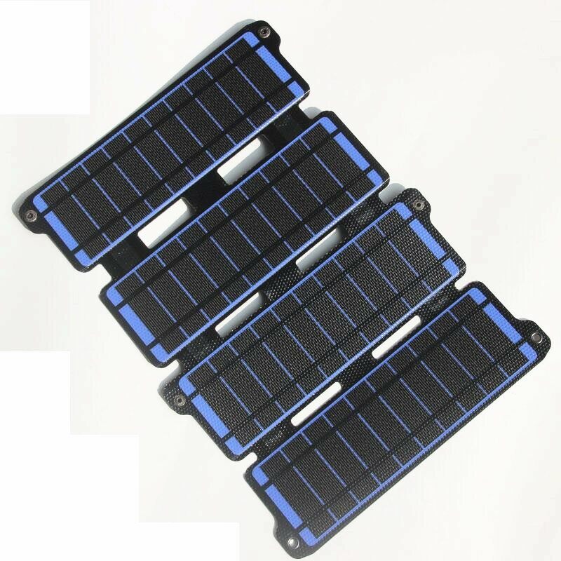 14w Etfe Solarni Punjač Dupli Usb 5v 18v Dc Kampiranje Sklopivi Panel Za Punjenje Telefona Power Bank