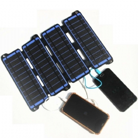 14w Etfe Solarni Punjač Dupli Usb 5v 18v Dc Kampiranje Sklopivi Panel Za Punjenje Telefona Power Bank