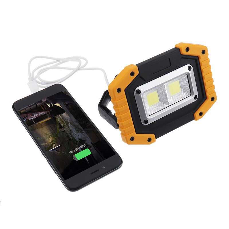 30w Usb Led Cob Svjetlo Vanjsko S 3 Načina Rada Radno Kampiranje Lanterna Za Nuždu Svjetiljka Reflektor Za