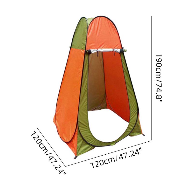 47.24x47.24x74.8 Inča Privatni Šator Za Tuširanje Svlačionica Vanjski Za Kampiranje Uv-otporan Suncobran