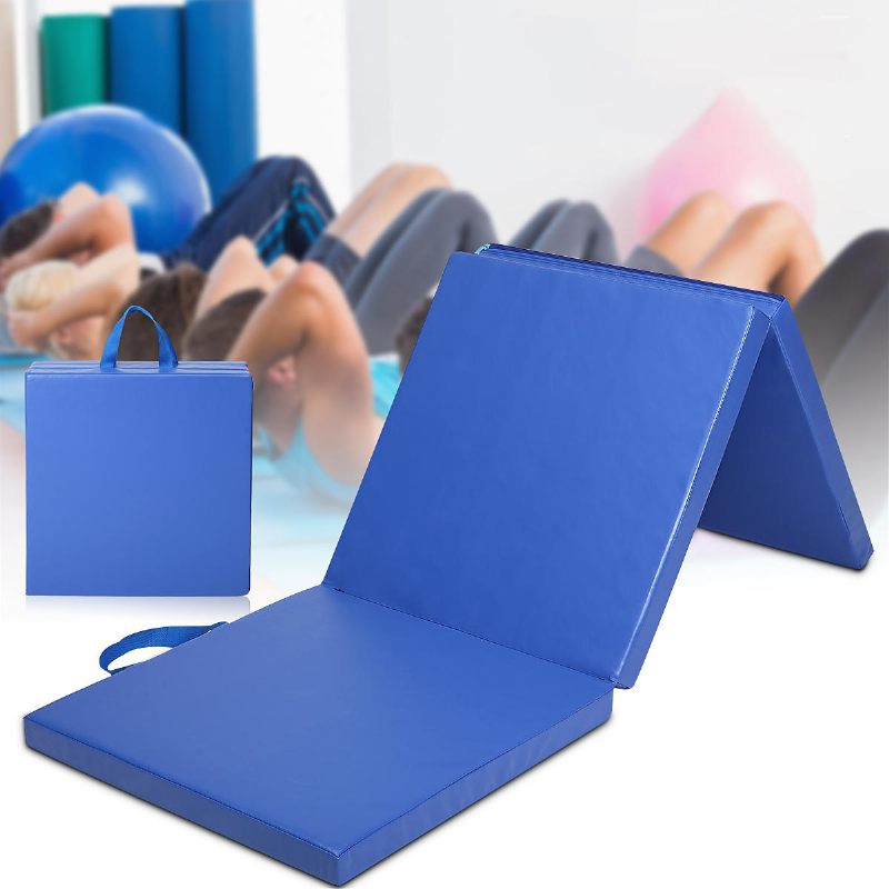 70 × 23 × 2 Inča 3 Preklopa Gimnastička Prostirka Yoga Vježbanje U Teretani Prijenosna Airtrack Ploča Jastuk Za Penjanje I Pilates