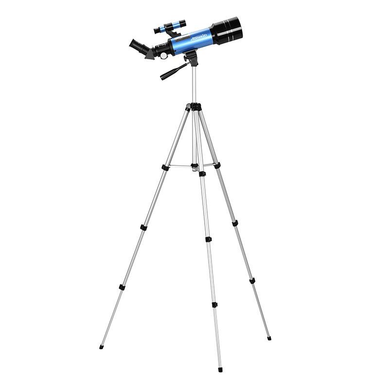 Eu Direct Aomekie 40070 66x Hd Astronomski Teleskop 70 mm Refraktorski Koji Se Postavlja Okular 3x Barlow Leća Tražilo S Adapterom Za Telefon Na Stativu