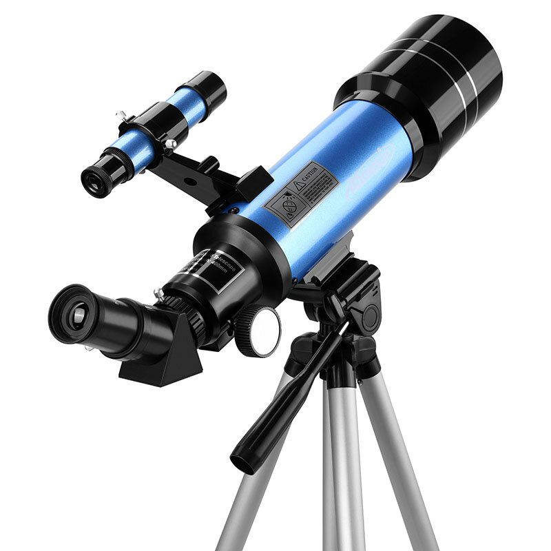 Eu Direct Aomekie 40070 66x Hd Astronomski Teleskop 70 mm Refraktorski Koji Se Postavlja Okular 3x Barlow Leća Tražilo S Adapterom Za Telefon Na Stativu
