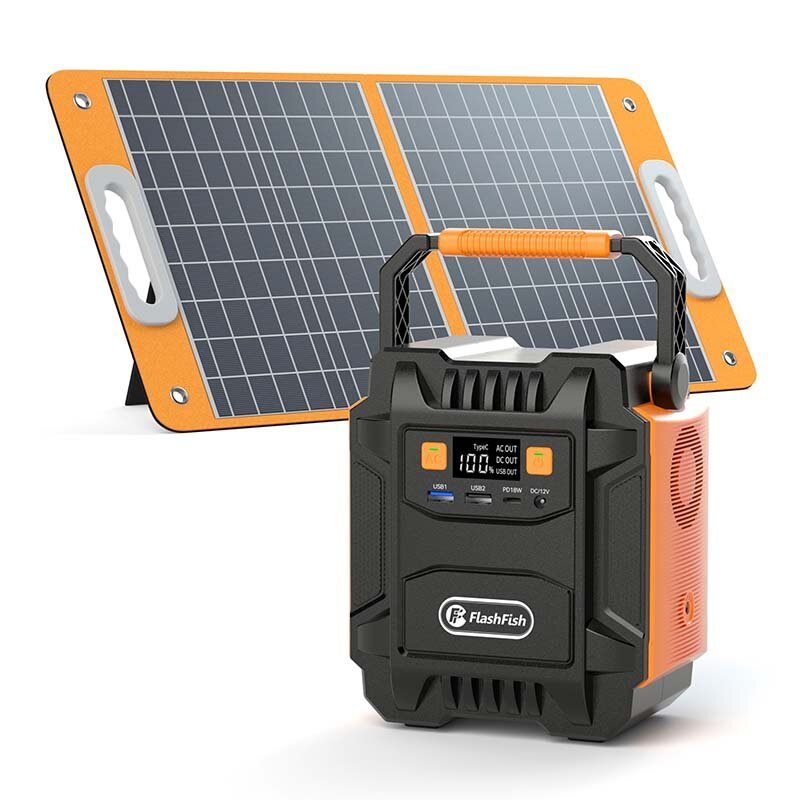 Eu/us Direct Flashfish 200w Elektrana 110v 220v 48000mah Prijenosni Solarni Generator Baterija Napajanje 172wh Rasvjeta U Nuždi Za Kampiranje Na Otvorenom