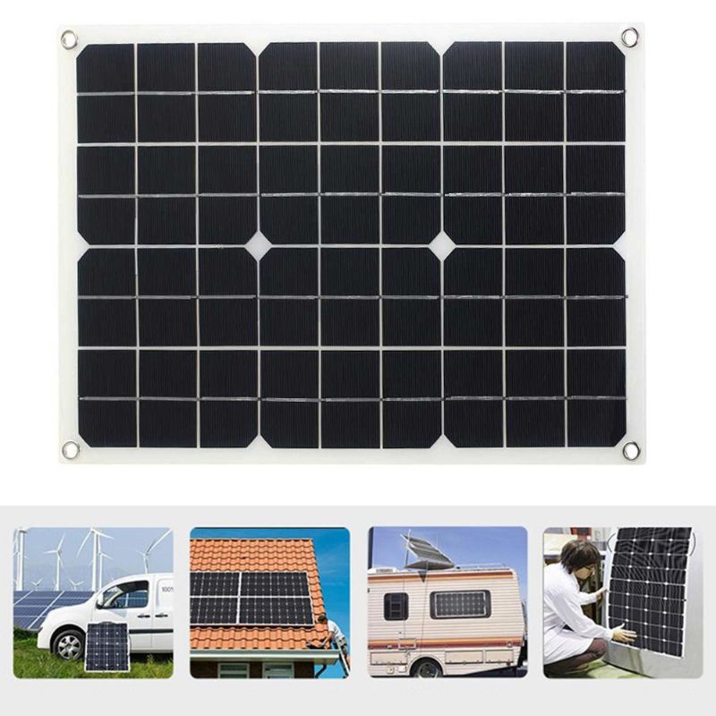 Komplet Solarnog Invertera Od 8000 W Sustav Solarne Energije Sa Solarnim Panelom Od 18 W Regulatorom Od 30 A Za Kampiranje