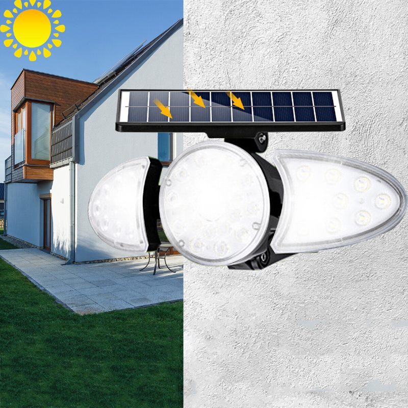 Led Solarna Zidna Svjetiljka S Podesivom Glavom Ip65 Vodootporna Super Svijetla Senzora Za Tijelo Solarni Reflektor Za Vanjsko Vrtno Dvorište