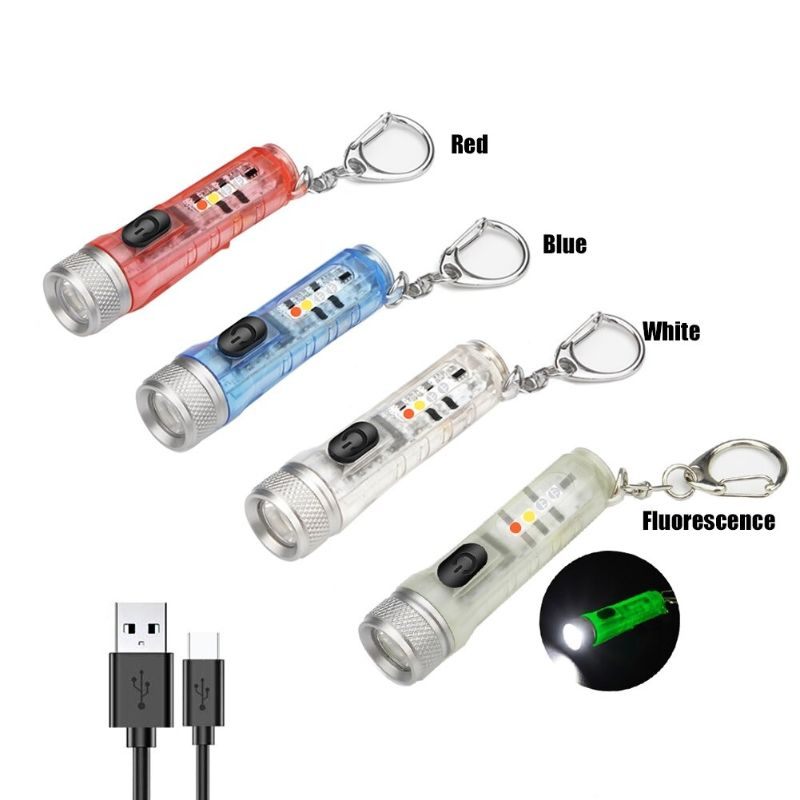 Mini Svjetiljka Led Džepni Privjesak Baklja Usb Punjiva Za Vani