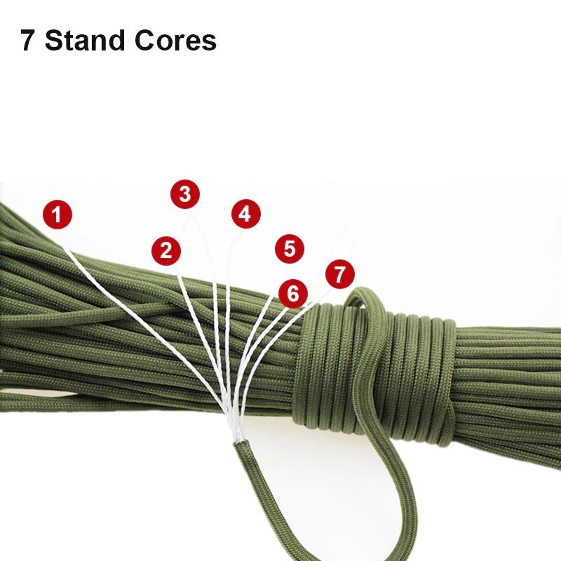 Paracord For Survival Parachute Cord Uzica Za Kampiranje